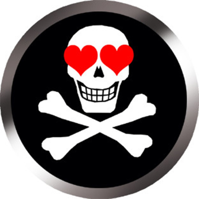 Tête d’amour (20x20cm) - Sticker/autocollant Tête d’amour (20x20cm) - Sticker/autocollant