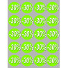 Soldes remise 30% rond (20 fois 5cm) - Sticker/autocollant