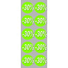 Soldes remise 30% rond (10 fois 5cm) - Sticker/autocollant