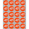 Soldes remise 40% (20 fois 5cm) - Sticker/autocollant