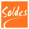 Soldes Carré Orange (20cm) - Sticker/autocollant