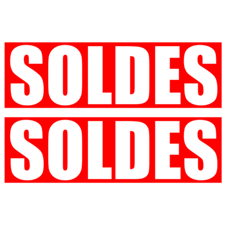 Soldes Impact Rouge (2 fois 29x9.5cm) - Sticker/autocollant
