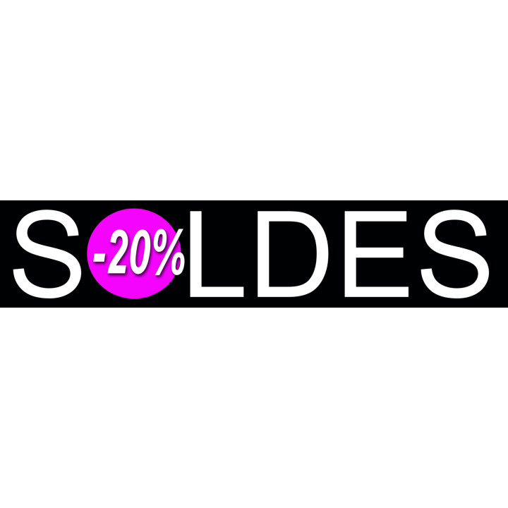 Soldes Design 20% (21x4,4cm) - Sticker/autocollant