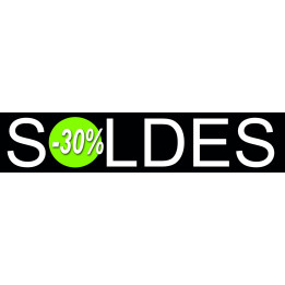Soldes Design 30% (21x4,4cm) - Sticker/autocollant