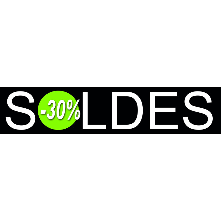 Soldes Design 30% (21x4,4cm) - Sticker/autocollant