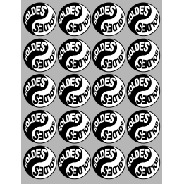 Soldes Yin Yang (20 fois 5cm) - Sticker/autocollant