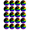 Yin Yang Lgbt (20 fois 5cm) - Sticker/autocollant