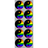 Yin Yang Lgbt (10 fois 5cm) - Sticker/autocollant