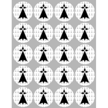Hermine Bretagne (20 fois 5cm) - Sticker/autocollant