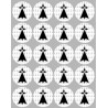 Hermine Bretagne (20 fois 5cm) - Sticker/autocollant