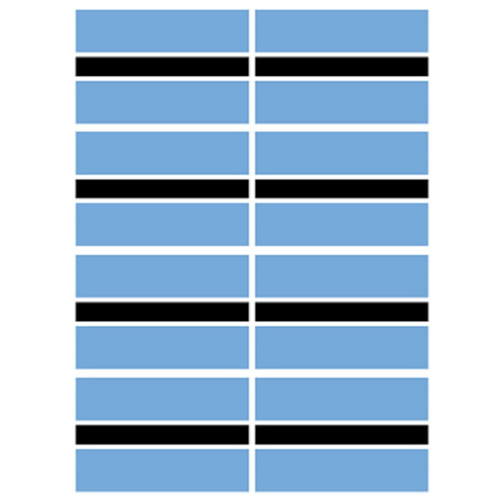 Drapeau Botswana (8 fois 9.5x6.3cm) - Sticker/autocollant
