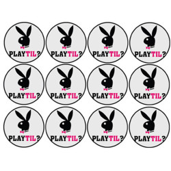 Playtil (12 fois 5cm) - Sticker/autocollant