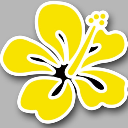 Repère fleur 8 - 10cm - Sticker/autocollant