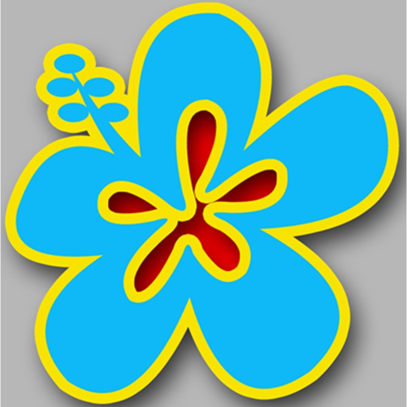 Repère fleur 19 - 10cm - Sticker/autocollant Repère fleur 19 - 10cm - Sticker/autocollant