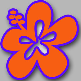 Repère fleur 20 (10cm) - Sticker/autocollant