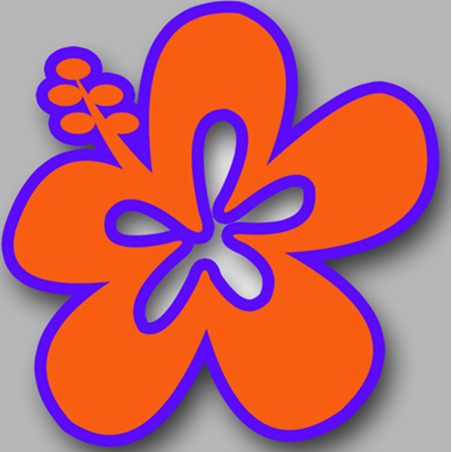 Repère fleur 20 - 10cm - Sticker/autocollant