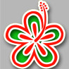 Repère fleur 22 (10cm) - Sticker/autocollant