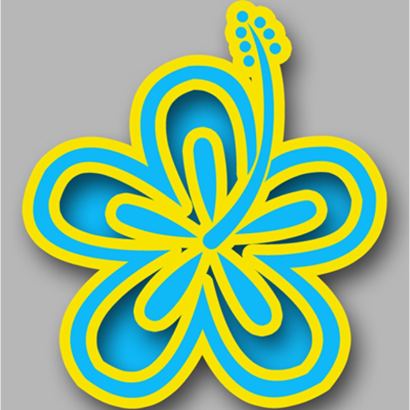 Repère fleur 24 - 10cm - Sticker/autocollant Repère fleur 24 - 10cm - Sticker/autocollant