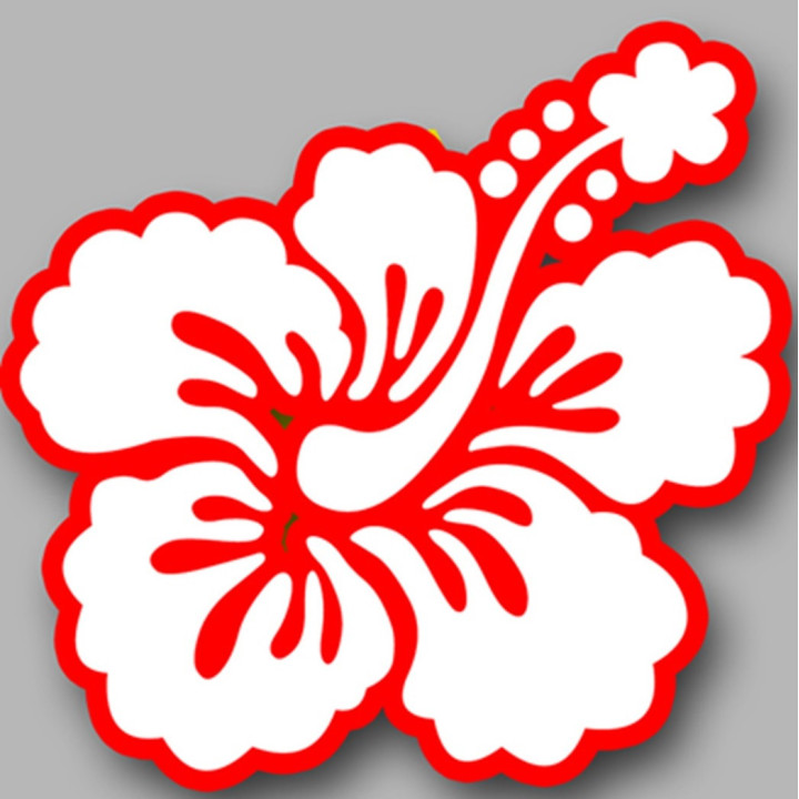 Repère fleur 26 (10cm) - Sticker/autocollant