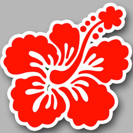 Repère fleur 27 (10cm) - Sticker/autocollant