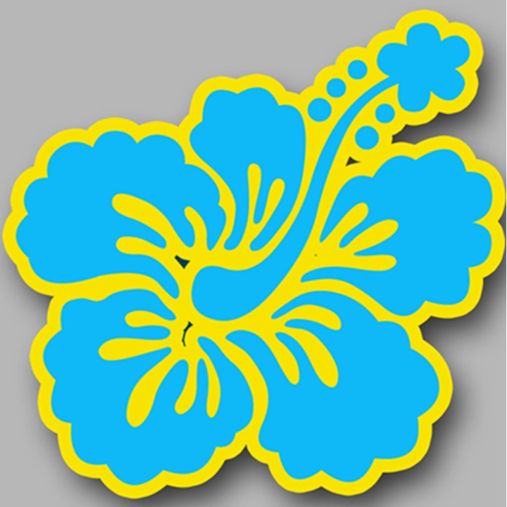 Repère fleur 29 (10cm) - Sticker/autocollant