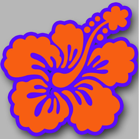 Repère fleur 30 - 10cm - Sticker/autocollant