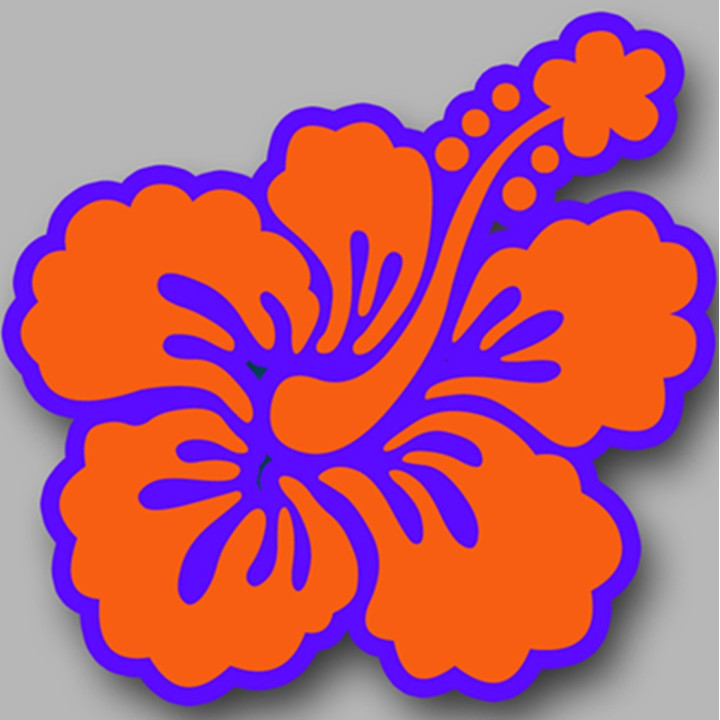 Repère fleur 30 (10cm) - Sticker/autocollant
