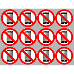éteindre son smartphone (12fois 5cm) - Sticker/autocollant