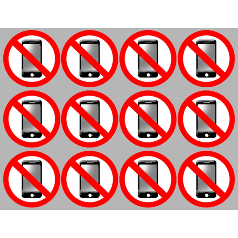 éteindre son smartphone (12fois 5cm) - Sticker/autocollant
