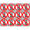 éteindre son smartphone (12fois 5cm) - Sticker/autocollant