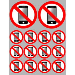éteindre son smartphone (2fois 10cm - 12fois 5cm) - Sticker/autocolla