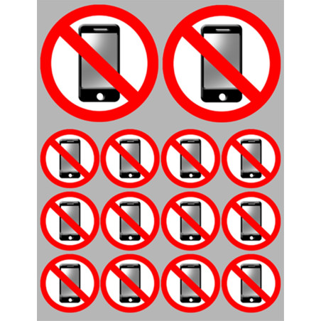 éteindre son smartphone (2fois 10cm - 12fois 5cm) - Sticker/autocolla