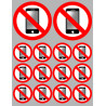 éteindre son smartphone (2fois 10cm - 12fois 5cm) - Sticker/autocolla