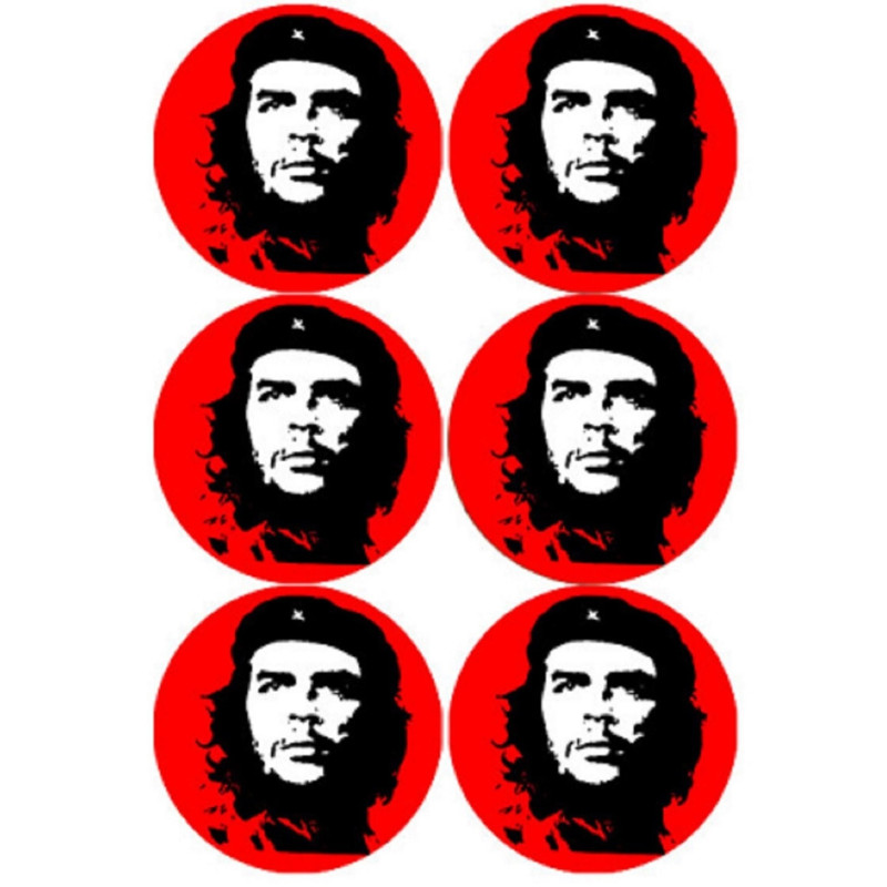 Ernesto "Che" Guevara (6 fois 9cm) - Sticker/autocollant Ernesto "Che" Guevara (6 fois 9cm) - Sticker/autocollant