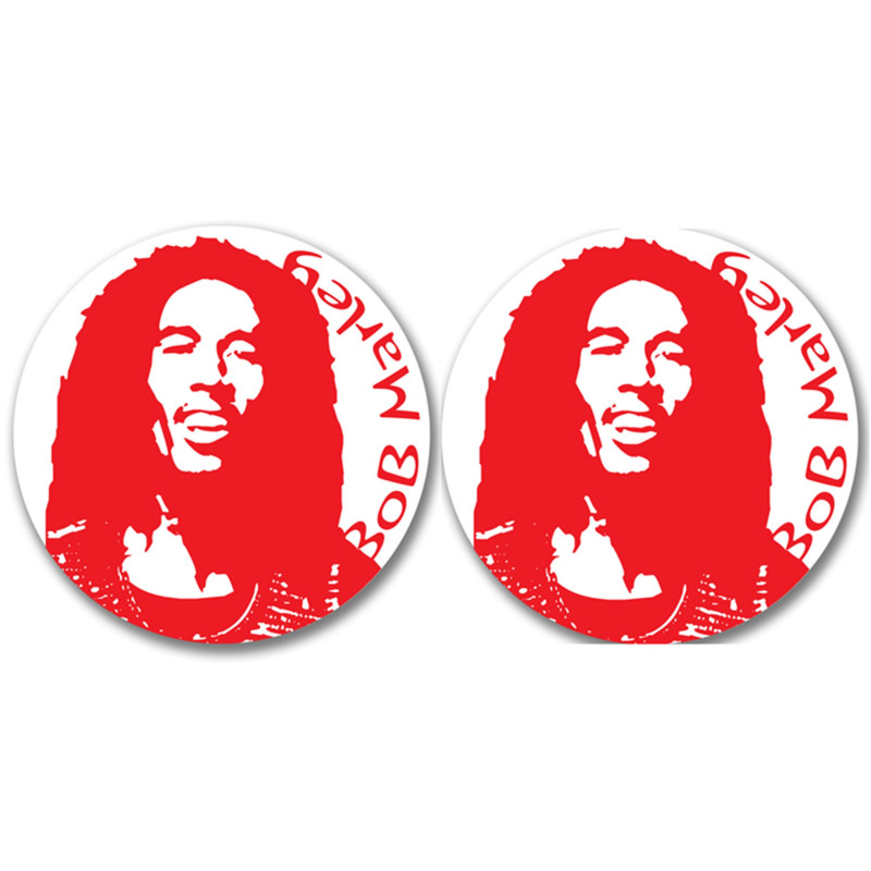 Bob Marley (2 fois 10cm) - Sticker/autocollant