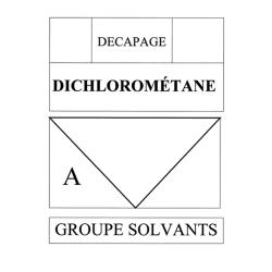 Dichlorometane A (14,5x21cm) - sticker / autocollant