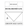 Dichlorometane A (14,5x21cm) - sticker / autocollant
