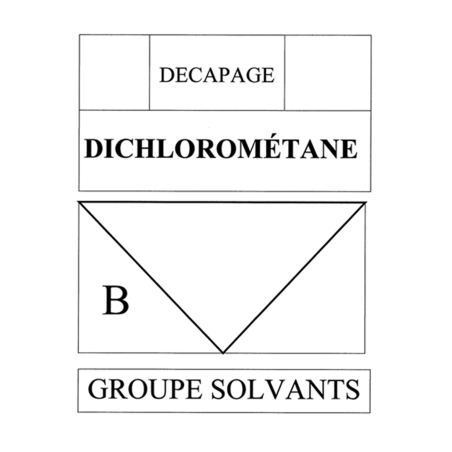 Dichlorometane B (21x14,5cm) - sticker / autocollant