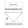 Dichlorometane B (21x14,5cm) - sticker / autocollant