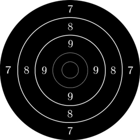 Cible noire (20cm) - Sticker/autocollant