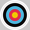 Cible colorée (20 cm) - Sticker/autocollant