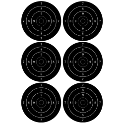 Cible noire 2 (6 fois 10cm) - Sticker/autocollant