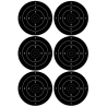 Cible noire 2 (6 fois 10cm) - Sticker/autocollant