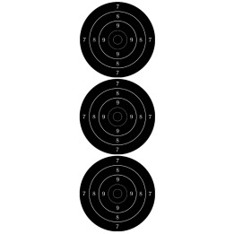 Cible noire (3 fois 10cm) - Sticker/autocollant