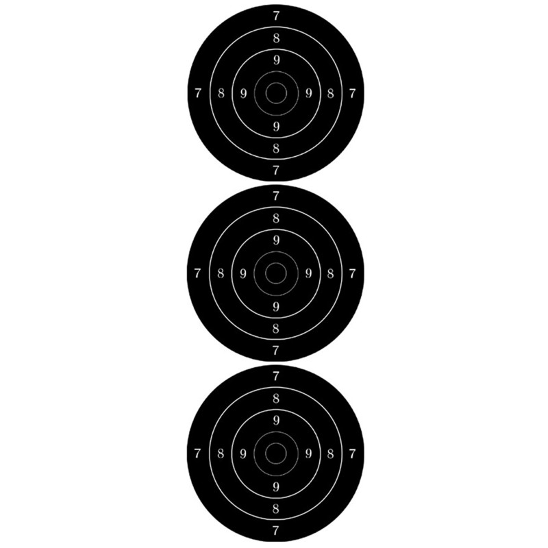 Cible noire (3 fois 10cm) - Sticker/autocollant