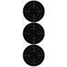 Cible noire (3 fois 10cm) - Sticker/autocollant