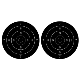 Cible noire (2 fois 10cm) - Sticker/autocollant