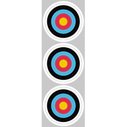 Cible colorée (3 de 10cm) - Sticker/autocollant