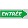 Entrée flèche droite (29,7x10cm) - Sticker/autocollant