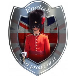 Anglais et fier de l'être - 15x11,7cm - Sticker/autocollant